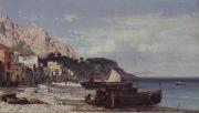 Friedrich Paul Nerly Veduta di Capri oil on canvas
